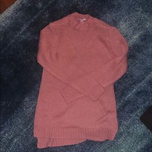 Pink Cutout Sweater